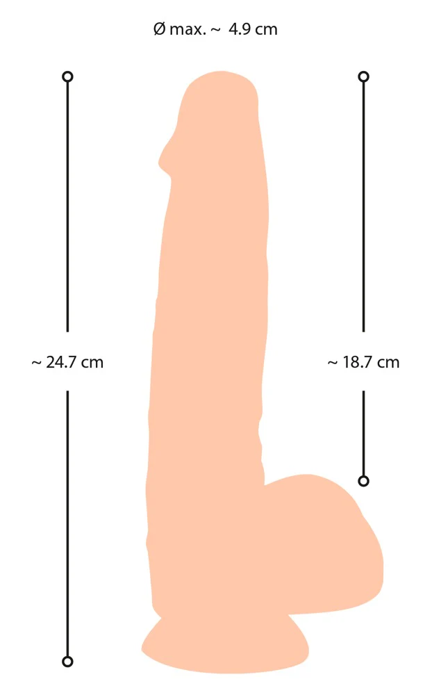 Nature Skin Realistisk Dildo 25 cm - Image 7