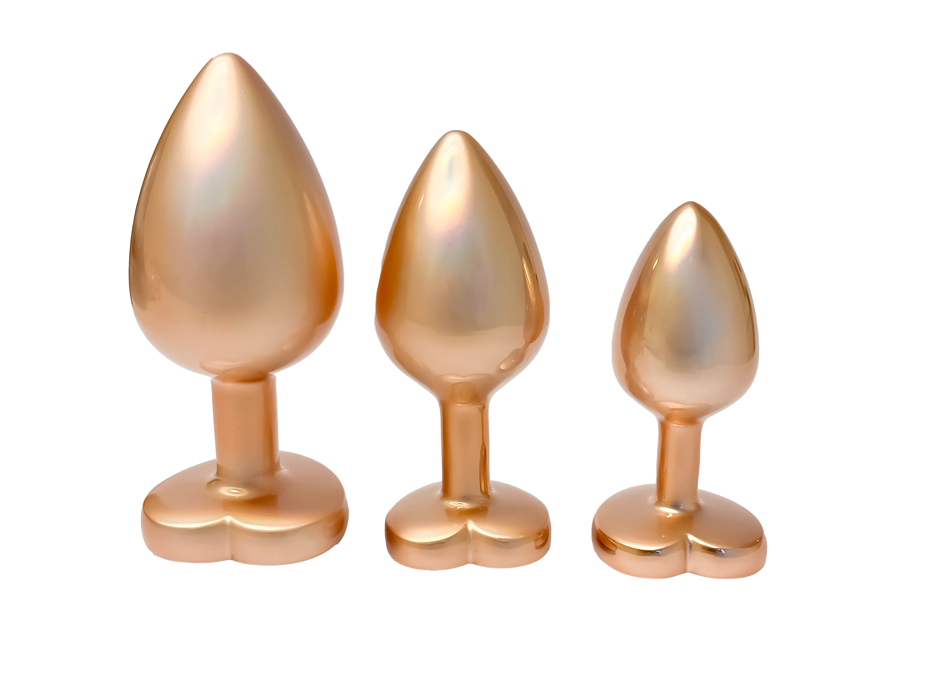 Pärlguld Buttplug Set 3-pack - Image 2
