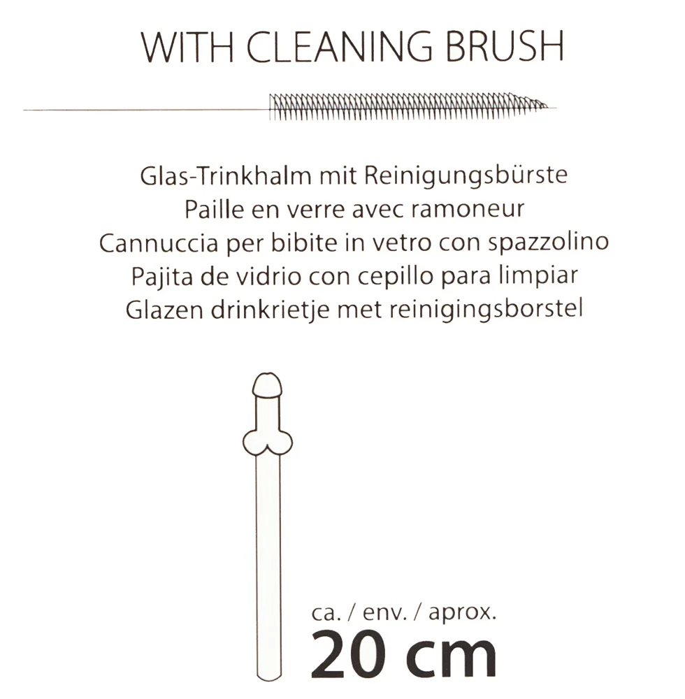 Penisformade Glassugrör 4-pack - Image 8