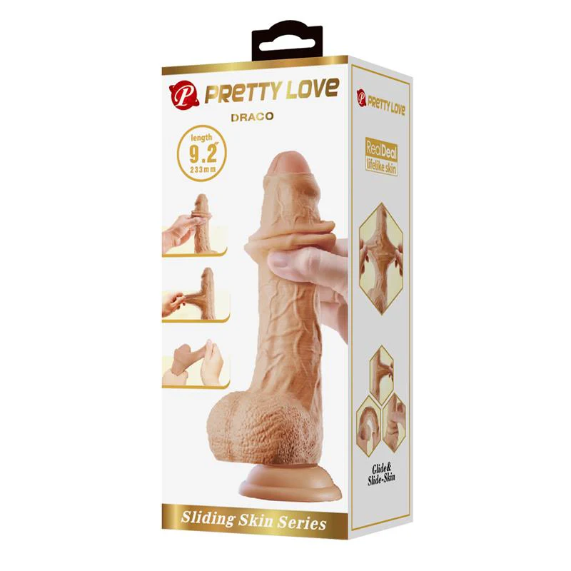 Pretty Love Draco Sliding Skin Dildo - Image 6