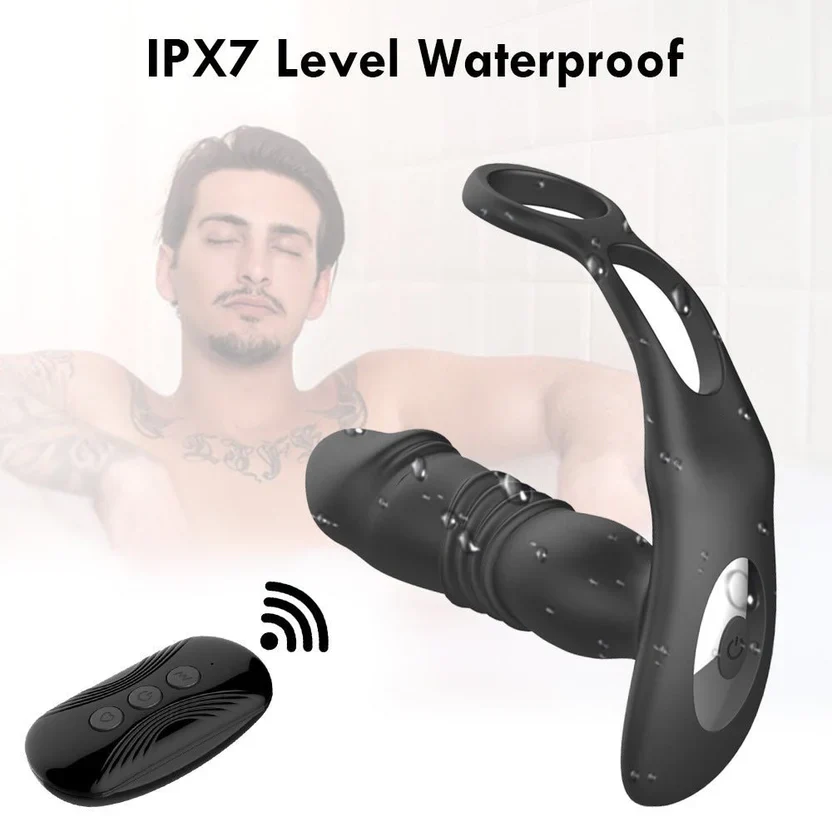 Prostatavibrator Thrusting & Fjärrkontroll - Image 3