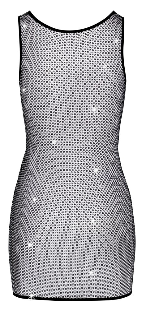 Rhinestone Mesh Mini Dress - Image 5