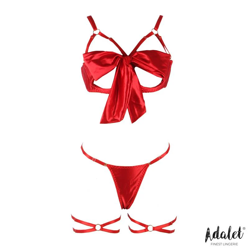 Riley Röd Rosett-Lingerieset - Image 3