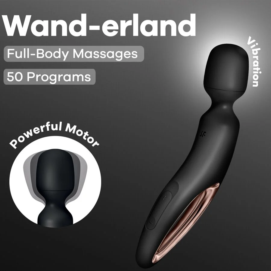 Satisfyer Wand Erland Svart - Image 5