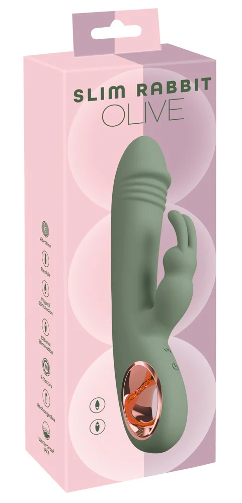 Slim Rabbit Vibrator Olive - Image 12