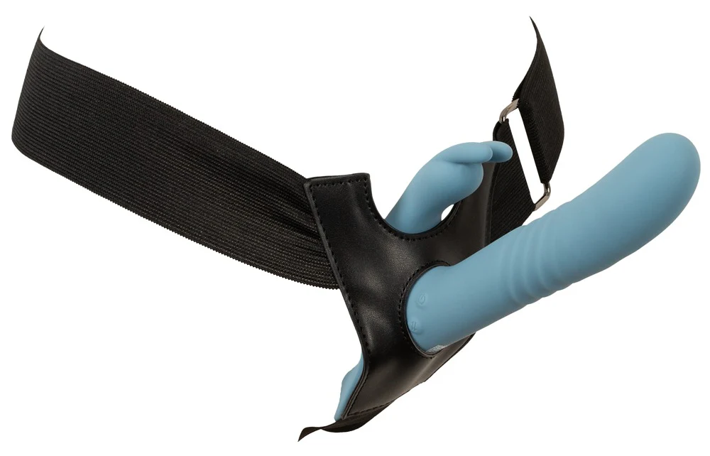 Strap-On med Thrusting Rabbitvibrator - Image 2