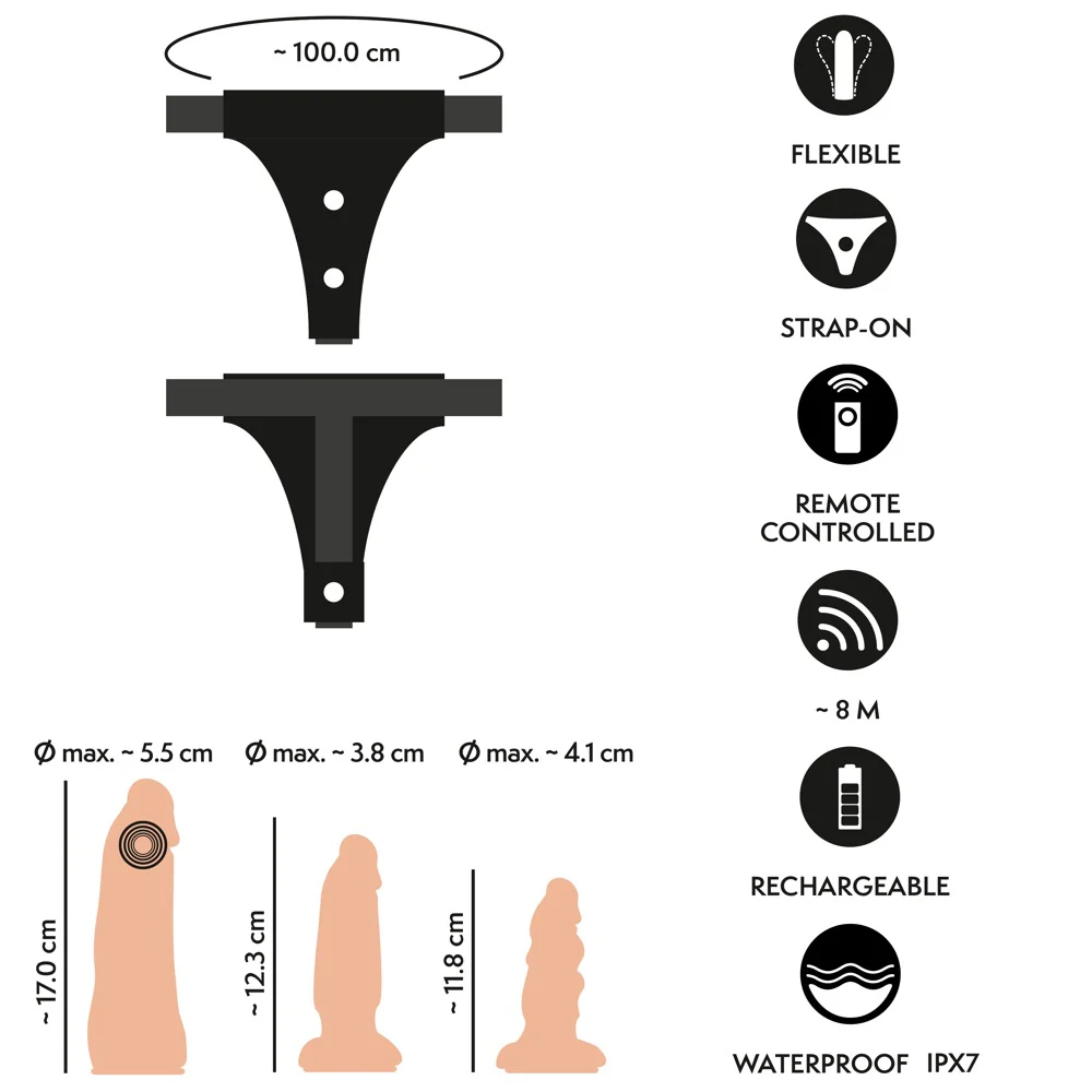 Strap-on Set med Vibrator - Image 10