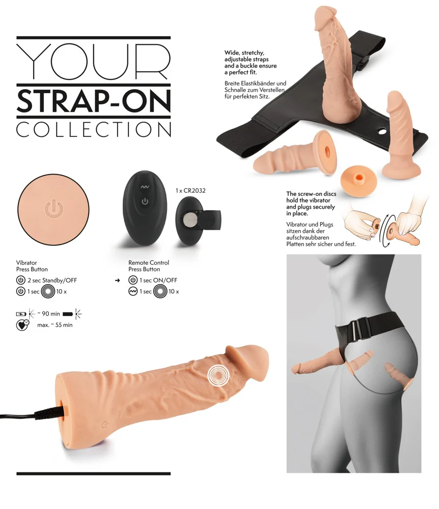 Strap-on Set med Vibrator - Image 2