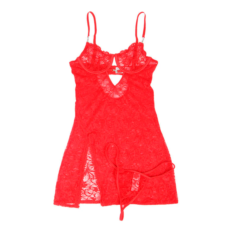 Subblime Röd Spets Babydoll - Image 5