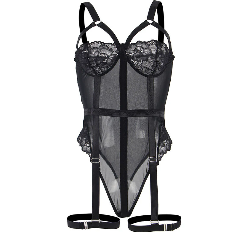 Subblime Svart Spets Teddy - Image 11