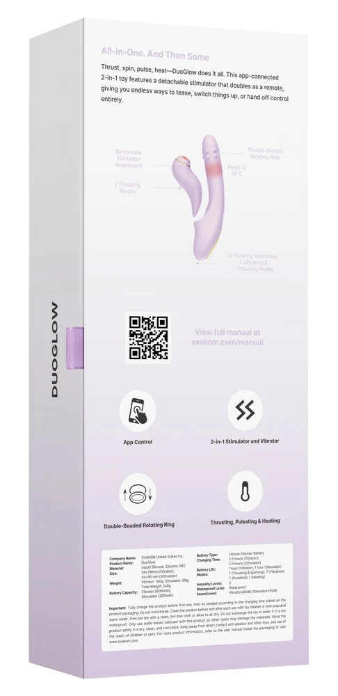 Svakom DuoGlow 2-i-1 Vibrator - Image 11