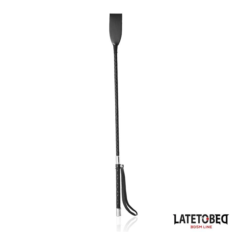 Svart BDSM Piska 60cm PU Läder - Image 2