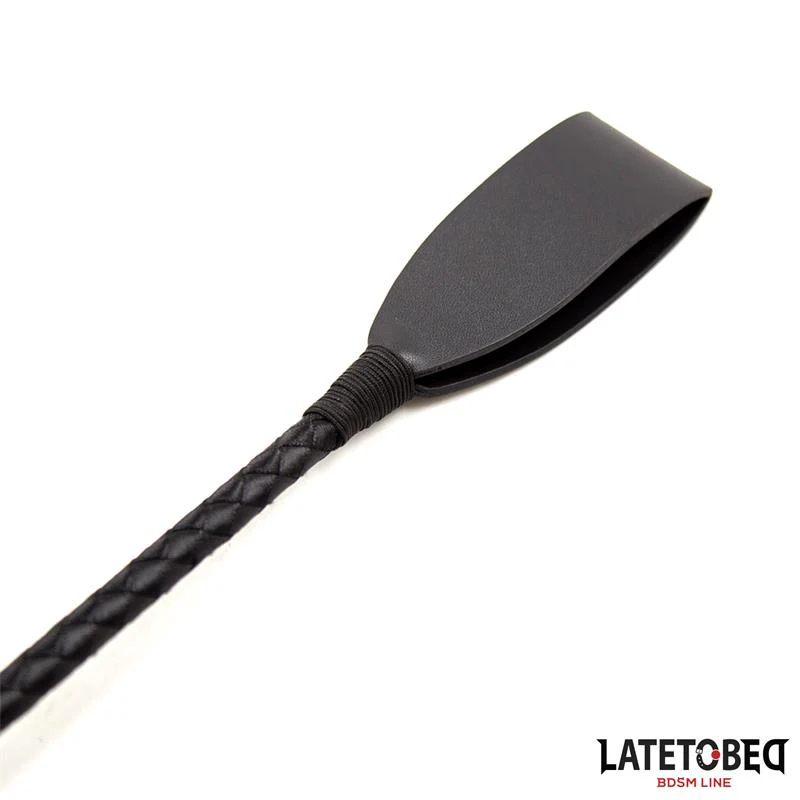 Svart BDSM Piska 60cm PU Läder - Image 3