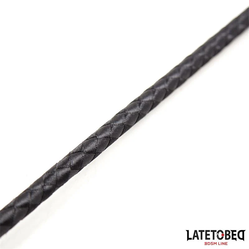 Svart BDSM Piska 60cm PU Läder - Image 5
