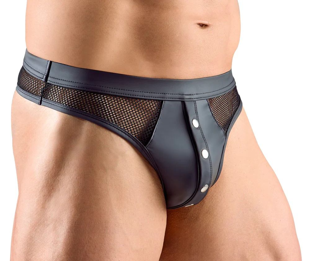 Svart Herrstring med Tryckknappar - Image 2