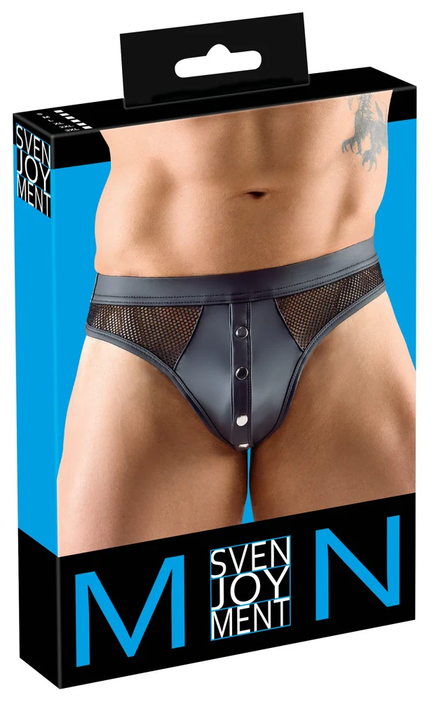 Svart Herrstring med Tryckknappar - Image 8