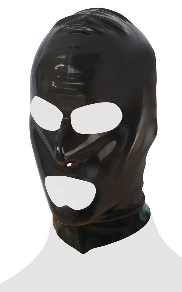 Svart Latexhuva 0,4 mm - Image 4
