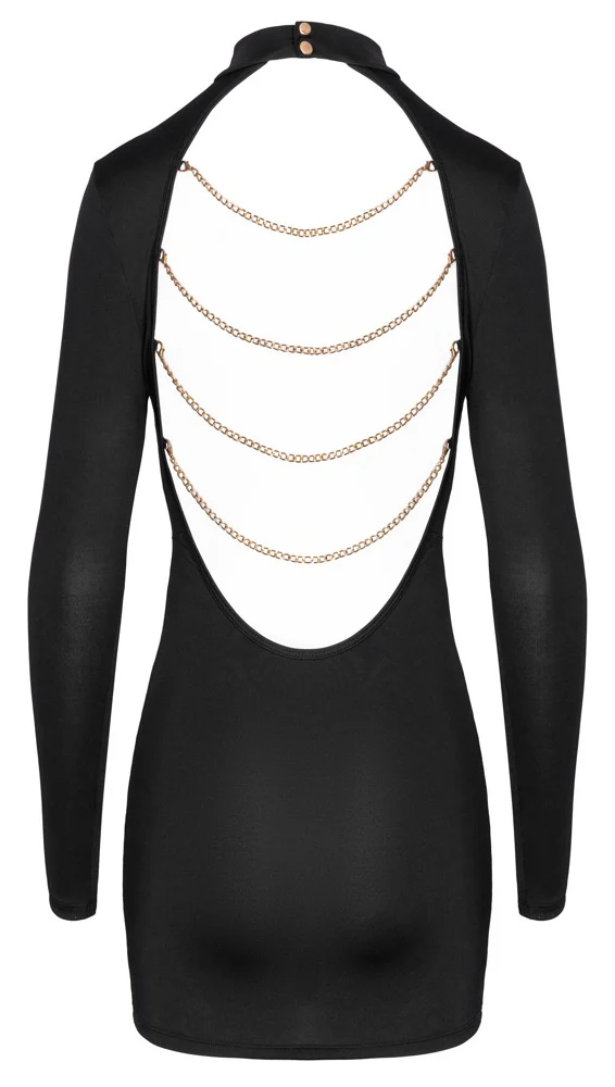 Svart Mini Dress Med Kedjor - Image 6