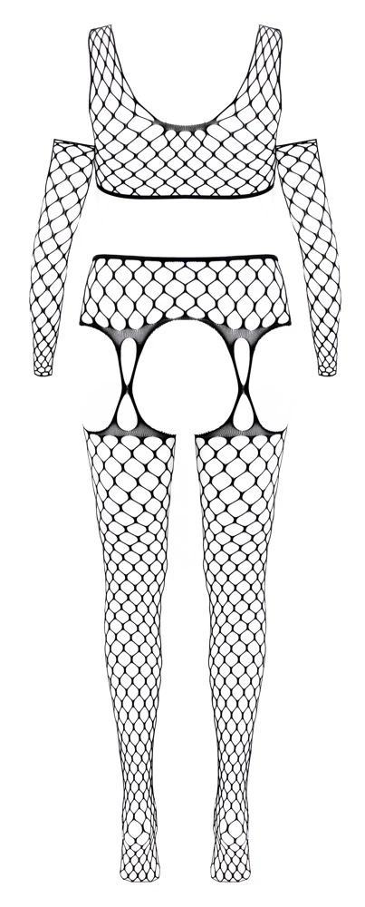 Svart Nätunderkläder Set 3-delar - Image 5