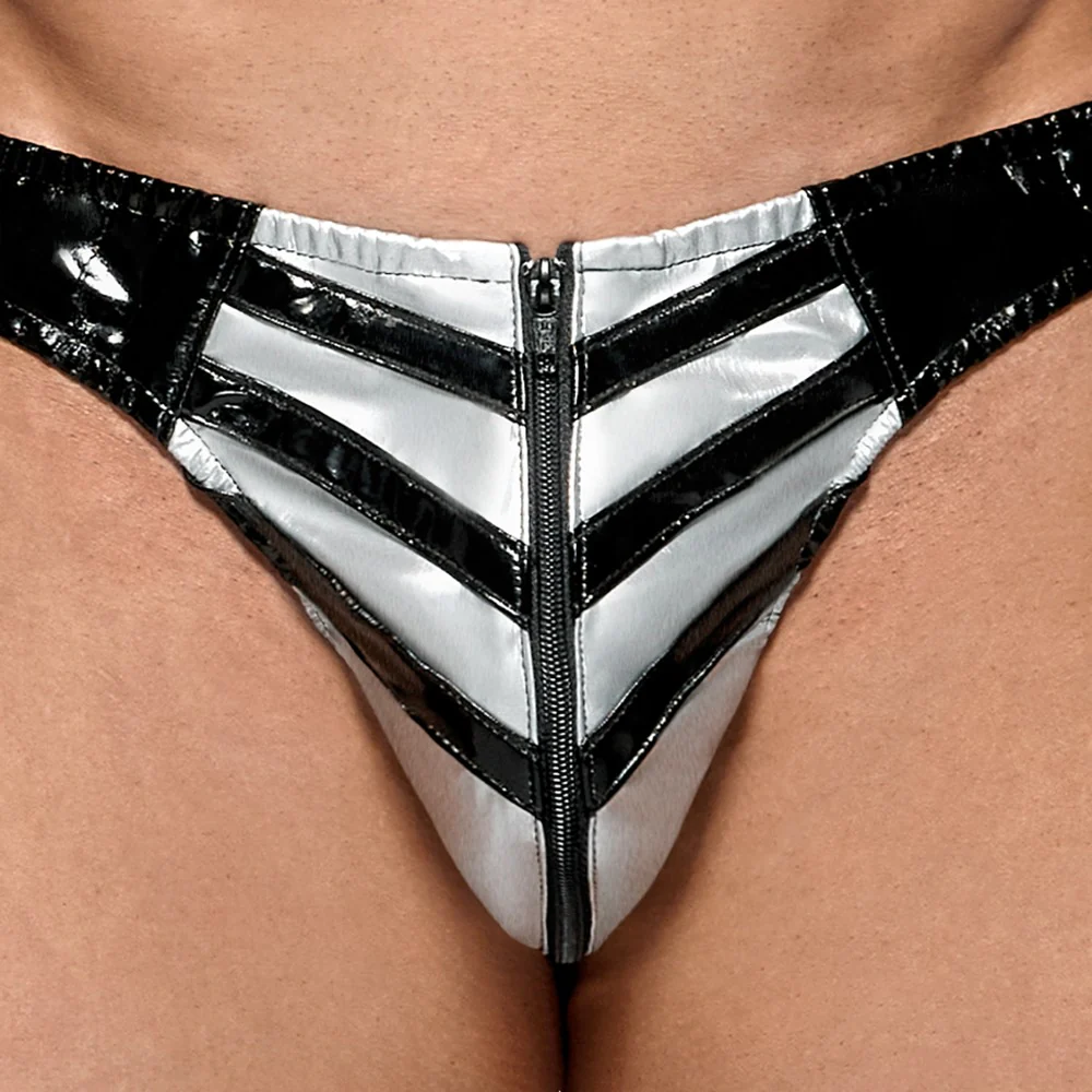 Svart/Silver Vinylkalsonger - Image 3
