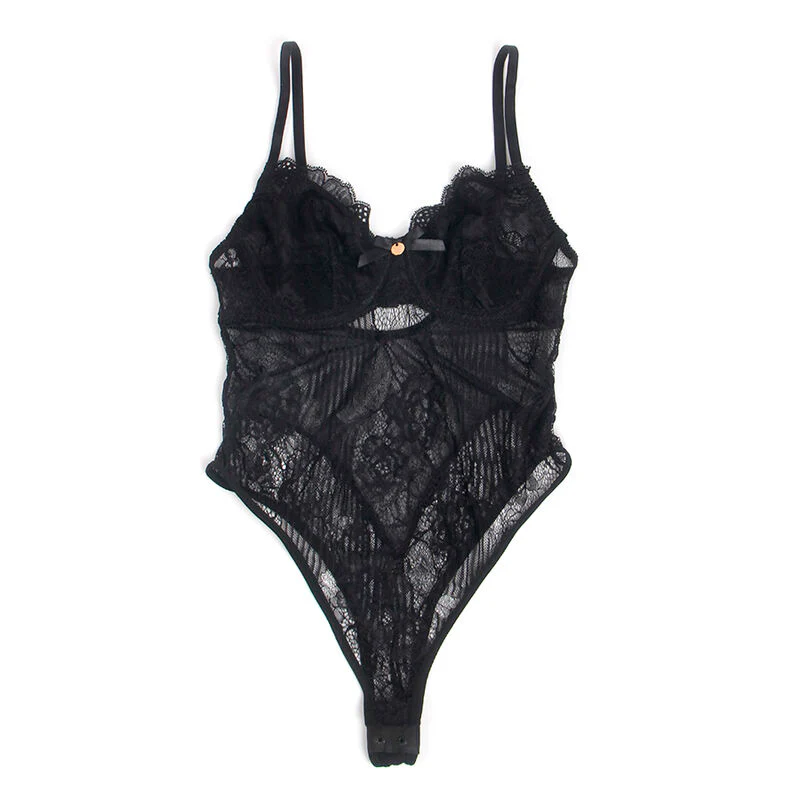 Svart Spetsbody Push-Up - Image 6
