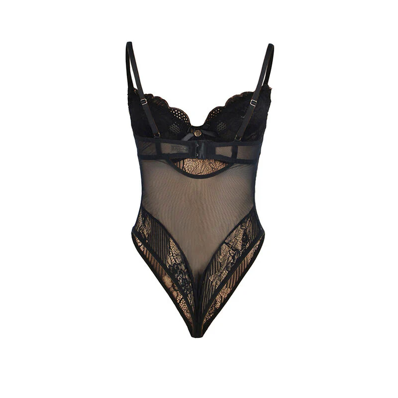 Svart Spetsbody Push-Up - Image 7