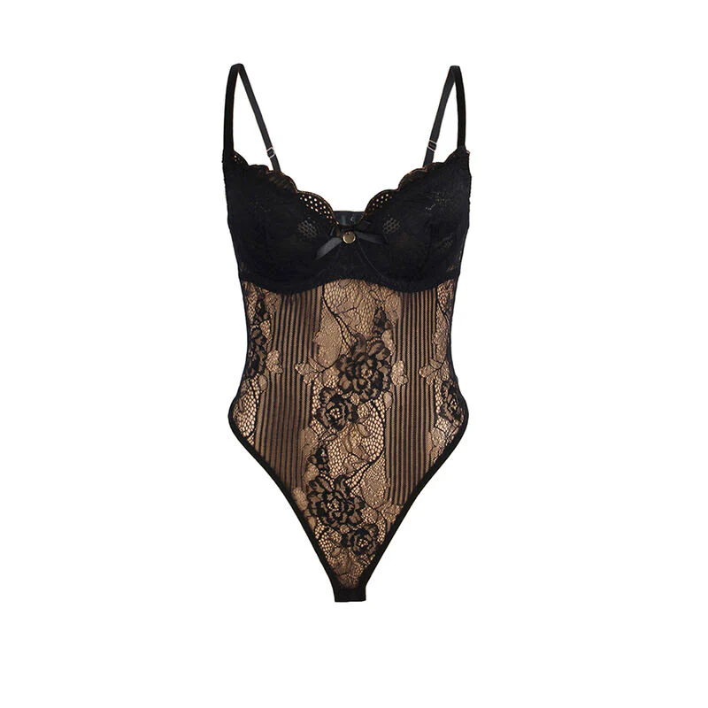Svart Spetsbody Push-Up - Image 8