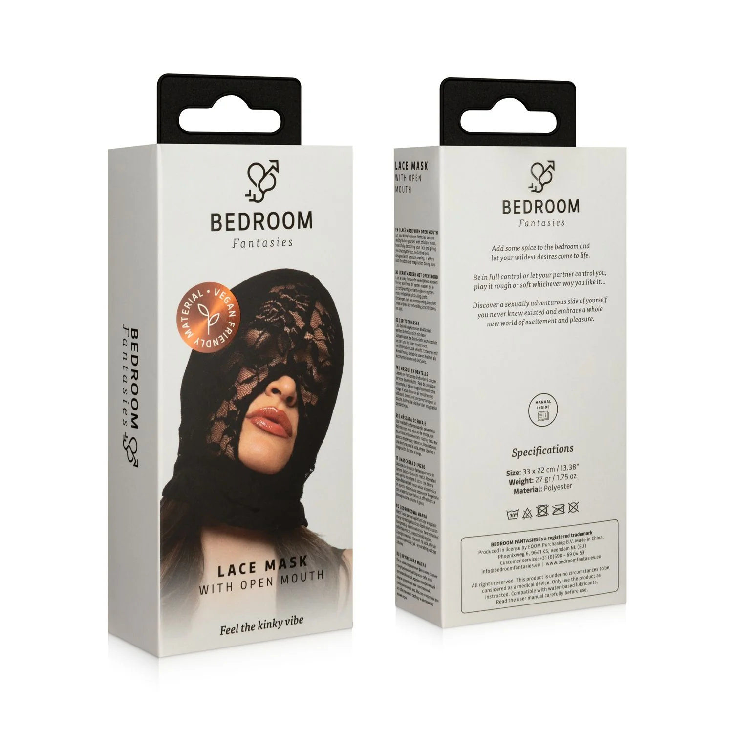Svart Spetsmask BDSM - Image 3