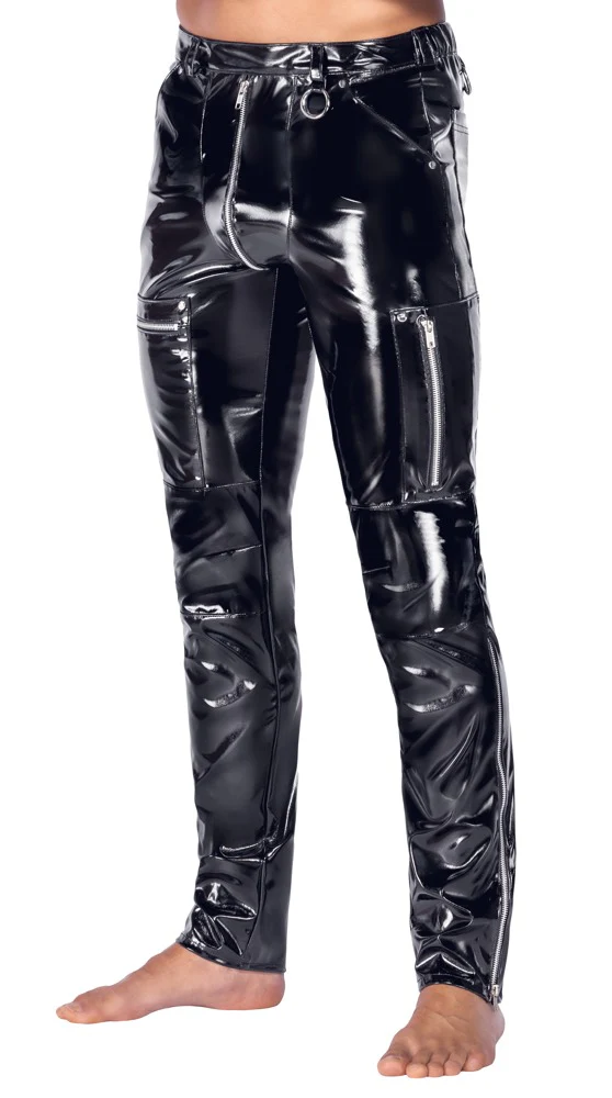 Svarta Vinylbyxor Herr Skinny - Image 7