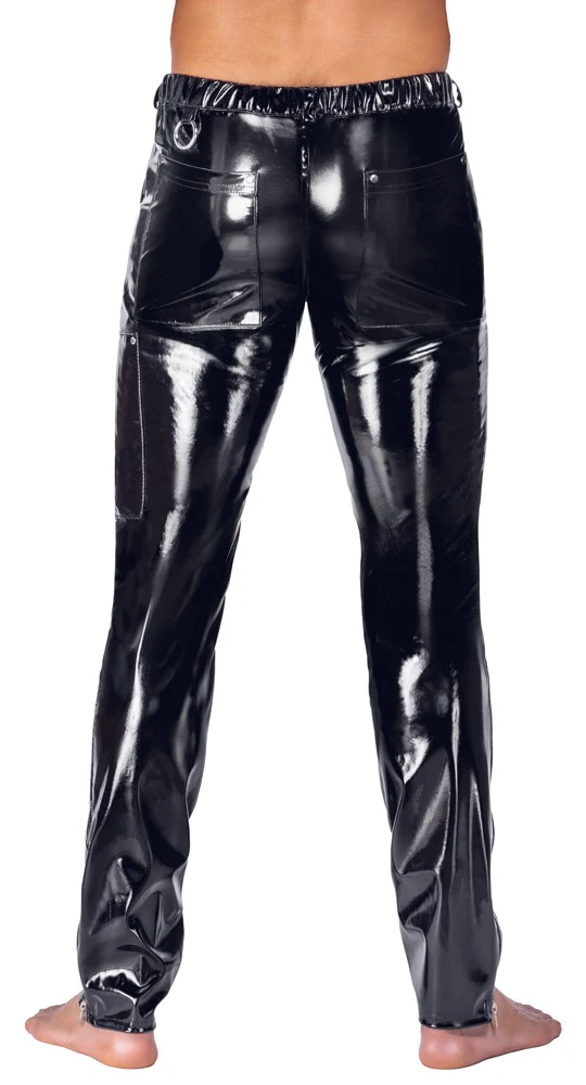 Svarta Vinylbyxor Herr Skinny - Image 8