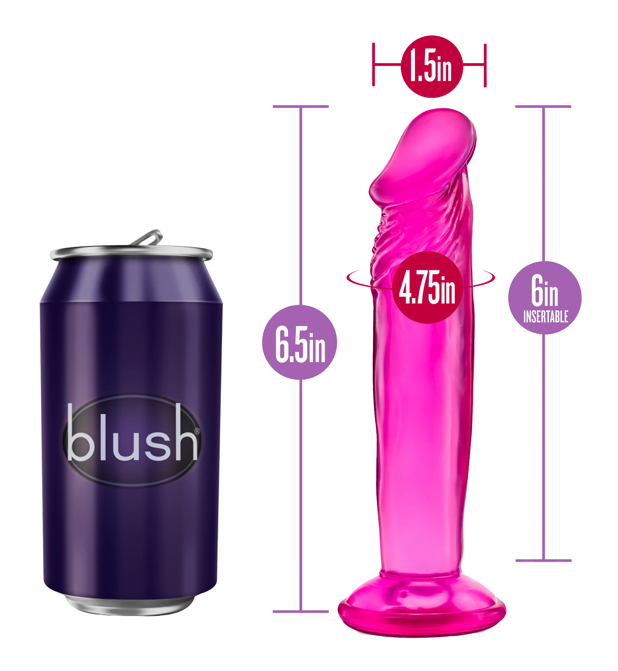 Sweet N Dildo 16 cm Rosa - Image 6