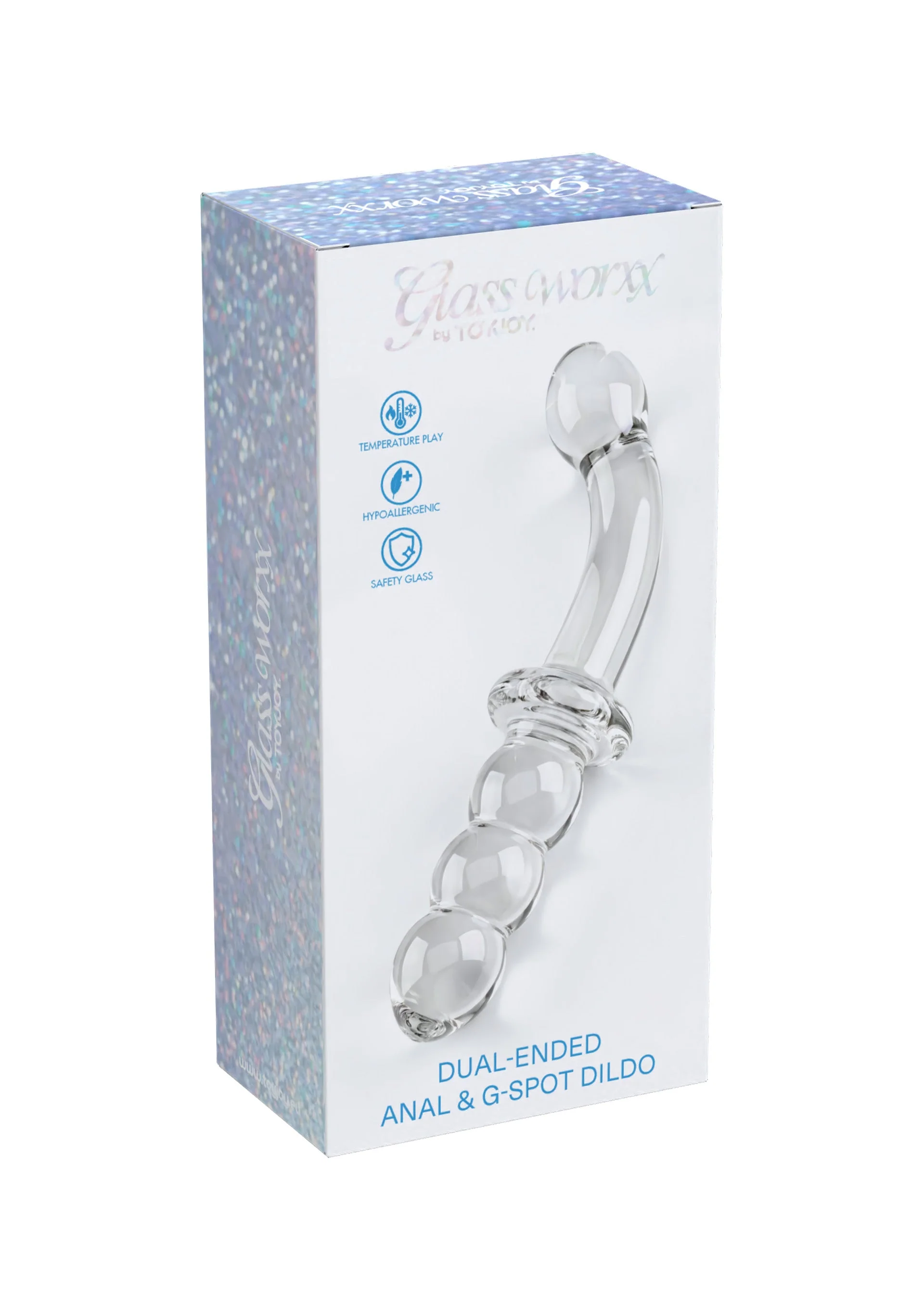 ToyJoy Glass Worxx Dual Ended Dildo - Image 5