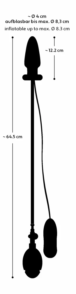 Uppblåsbar & Vibrerande Buttplug - Image 6