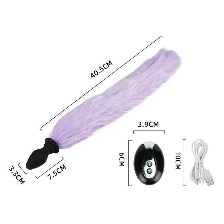 Vibrerande Buttplug med Rävssvans - Image 2