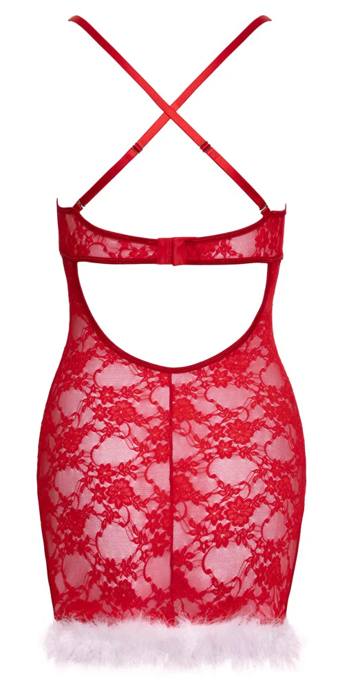 X-Mas Red Lace Klänning - Image 6