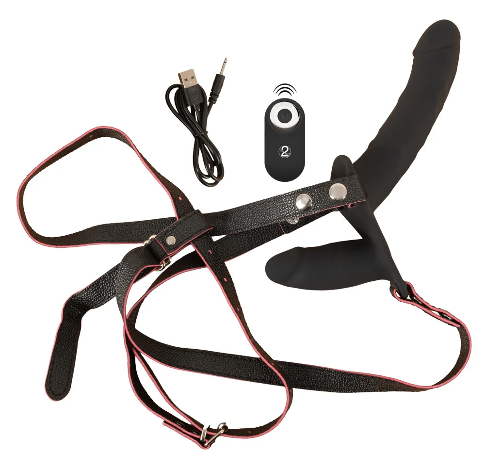 You2Toys RC Vibrating Double Strap-On - Image 6